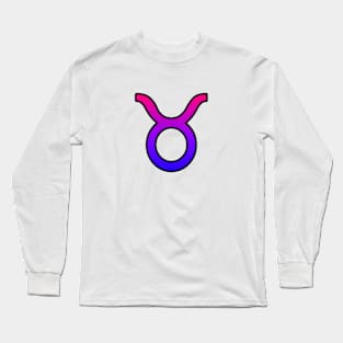 Taurus Bi Pride Symbol Long Sleeve T-Shirt